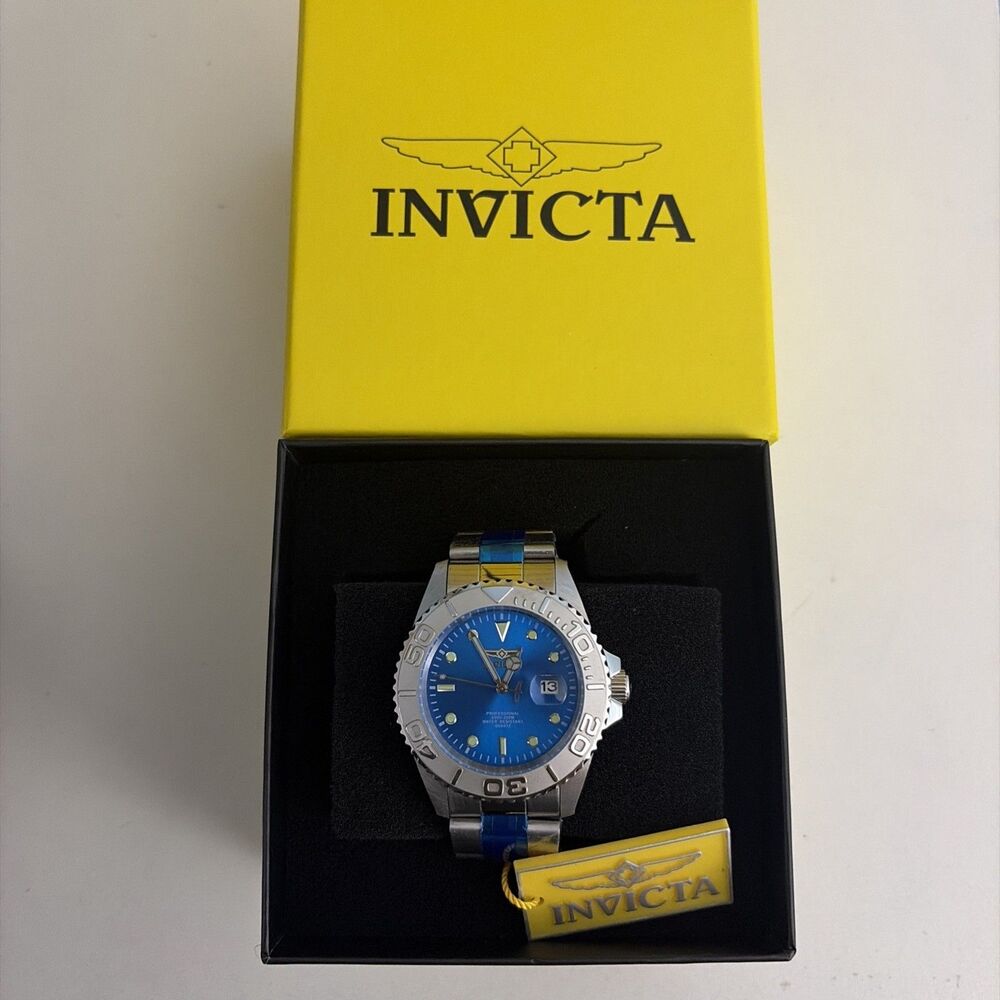 Invicta Pro Diver Men 43mm Stainless Steel Blue Dial Quartz Watch 29945